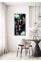 ALAYRA Aesthetic Poster Koi Fish Feng Shui Nine Fish Painting Lotus Koi Poster Koi Fish Canvas Wall Art Unframed40.6X20.3 CM - 5