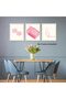 ALAYRA Pink Match Dice Posters for Room Aesthetic 3 Pieces Vintage Match Canvas Wall Art Minimalist Funny Trendy CasinoTheme Party Game Club Funky Print Paintings Decorations30X40 CM - 3