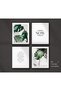 ALAYRA Botanical Leaf Wall Art, Motivational Wall Art Prints Canvas Poster, Prints Unframed Set of 4 Plant Aesthetic for Bedroom Decor20X25 CM - 5
