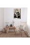 ALAYRA Funny Panda Bathroom Canvas Wall Art Cute Panda In Toilet Posters Black and White Animal Prints Painting Maximalist Mid Century Modern Aesthetic Wall Decor for Unframed30.5X40.6 CM - 5