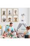 ALAYRA Baby Animal Posters and Prints - ART YMX016 - Baby Nursery Decor Pictures Set of 6 (Unframed) Cute Animal Photography Wall Prints for Baby Boys & Girls Room YMX016 (())20X25 CM - 2