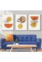 ALAYRA Modern Bohemian Abstract Poster Wall Decoration, Beautiful Botanical Pictures Poster Wall Art, Minimalist Wall Poster Set - Frameless (Wall Picture-07. x 3 Pieces)30X40 CM - 4