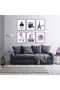ALAYRA Glam Purple Fashion Wall Art Prints Girl Room Decor Makeup Posters Bedroom Art Makeup Room Artwork Set of 6 High Heels Perfume Flower Art Posters (Fashion Theme A, 6x20X25 CM - 5