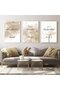 ALAYRA Islamic Canvas Pictures, 3 Pieces Arabic Calligraphy Poster, Decoration Items for Living Room, Canvas Painting Wall Art Living Room Bedroom Decoration Picture Poster No40X60 CM - 4