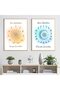 ALAYRA Yoga Sun Salutation & Moon Salutation Celestial Posters and Prints Yoga Studio Wall Art Decor Yoga Gift Art Canvas Painting unframed61X40.6 CM - 3