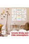 ALAYRA Poster for Toddlers Wall Art Print Set of 6 Unframed Numbers Weather Boho Alphabet for Classroom Wall Kids Bedroom Nursery Playroom Decor Neutral Wall Decor20X25 CM - 3