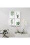 ALAYRA Botanical Prints Poster Wall Decor for Living Room, Plant Painting Canvas Unframed Set of 4, Leaf Art (, A/Green)20X25 CM - 3