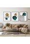 ALAYRA Canvas Pictures, Modern Abstract Art Poster, Wall Pictures Living Room, Boho Poster Set for Living Room, Bedroom, Without Frame (Geometry 4, 3 Pieces, )30X40 CM - 2