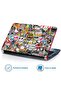 ALAYRA No Residue, Bubble Free Removable HD Quality Printed Vinyl Full Panel Laptop Skins Upto - 3