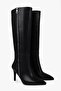 Women's Carney Black Leather Boots - 4
