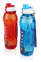 2 Pieces Water Bottle with Lid School Sports 750 ml