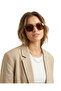 Phedra Gold Brown Metal Sunglasses - 5