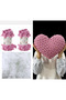 Heart Pillow Puffy Material 2 Puffy 98 Roses and 200 Gr. Bead Fiber Set