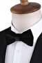 Black Glitter Velvet Groom's Suit Bow Tie P1692 - 3