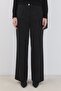 Single Pleat High Waist Palazzo Trousers Black - 7