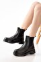 Zri̇n02-2005 Premium Black Elastic Daily Women's Boots - 2