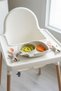 Elephant Cream Food Set with Spoon 3 Piece Baby Food Set Food Plate Set Children's Breakfast Plate