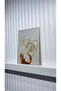 Metal Framed Real Glass Table Mochary Set of 1 - 2