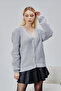 Women's Knitwear Cardigan Stoned Standard Size Gray - 4
