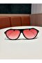 Marcus Red Pilot Sunglasses Unisex Popular Model Glasses Drop Model Uv400 Protected Lightweight - 3