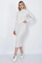 Women's Knitwear Zigzag Striped Sweater and Skirt Set Oversized Stone - 8