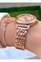 Rose Gold Color Waterproof Women's Wristwatch - Bracelet - 3