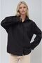 Black Classic Oversized Poplin Shirt 3421 R8-H-K4 - 3