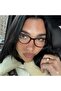 Brown Cat Eye Bone Transparent Women Men Unisex Blue Light Protection Screen Goggle Glasses - 6