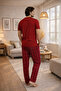 Summer Short Sleeve 100% Cotton Men's Pajama Set - Father's Day Special Series - 3