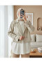 Women's Belted Short Trench Coat 5970 - Stone - 2