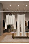 Women's Crew Neck Cropped Sweater Pants Knit Top and Bottom Set - 5