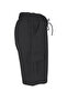 Men's Swim Shorts with Pockets, Cotton, Water Repellent Lining, Black Bs-225 - 4