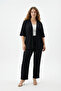 Double Suit Kimono with Wrinkle Fabric Pants
