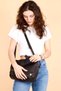 Women's Shoulder Bag, Small Leather Bag, Genuine Leather Mini Franz-Free Style Bag - 3