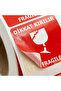 Attention Broken Label (7X8Cm) - Roll of 100 |   Insurance of Your Cargo - 4
