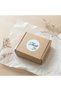 Pastel Blue & Leaf Patterned'Thank You' Sticker (4X4Cm) - 48 Pieces |   Ferah Bir Thank You - 6