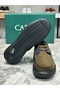 Genuine Leather Nubuck Khaki Navy Blue Combination Handmade Casual Men's Shoes 1308 - 6