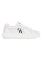 Women's Brand Logo Lace-up Non-Slip Sole Casual White1 Sneaker YW0YW00823-YBR