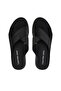 Women's Brand Logo Comfortable Sole Black Slippers Yw0Yw01364-0Gt