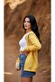 Women's Zippered Hooded Plain Cardigan - Minimalism and Quality Together - 4