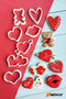 7-Piece Valentine's Day Cookie Mold Set – Heart & Teddy Bear Shaped - Valentine Cookie Mold