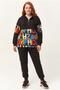 Women's Plus Size Colorful Letter-Printed Sweatsuit Set 5XL Black Women / Girls