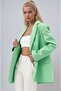 Mint Green Agnes Blazer Linen Jacket 6105 R7-E-K4 - 3
