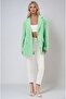 Mint Green Agnes Blazer Linen Jacket 6105 R7-E-K4 - 5
