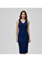 Women's Argyle Pattern Sweater Knitwear Dress - 4