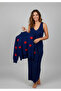 Women's Heart Patterned Sweater Dress - 6