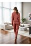 Women's Modal Fabric 100% Cotton Elastic Leggings Tracksuit Set - 3
