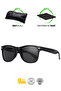نظارات شمسية WayFarer باللون الأسود UV400 للجنسين - 3