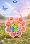 Girl's Hair Clip Set with Bag, Colorful Patterned Snap Clips, Plush and Figured Kawai Doll Clip Organizer