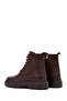 Men's Brown Zippered Thick Soled Leather Boots 25Wfd6857Ft - 6
